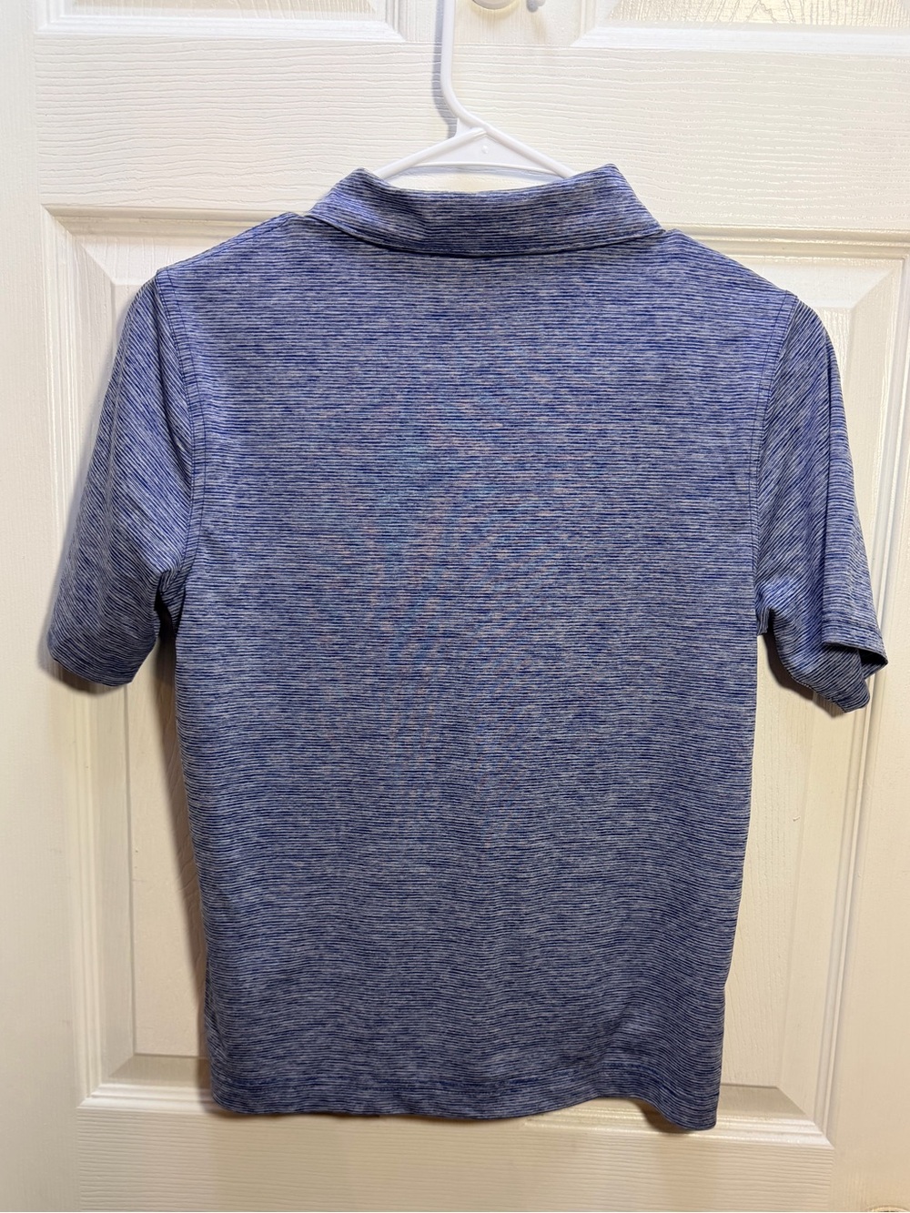 Vineyard Vines Blue Boys 12/14 Medium Heather Performance Polo - Picture 4 of 4